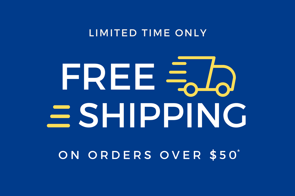 Free shipping on orders over $50. Restrictions apply.