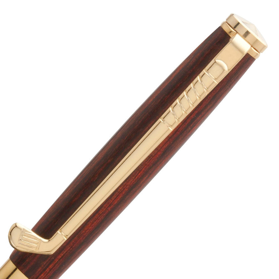 Artisan 24k Gold Slimline Pen Theme Clip Golf