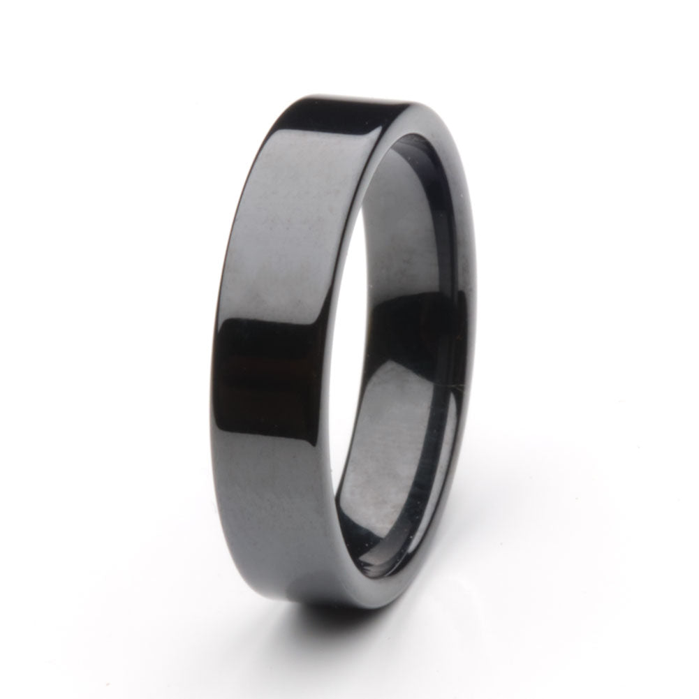 Artisan Black Ceramic Comfort Fit Ring Core