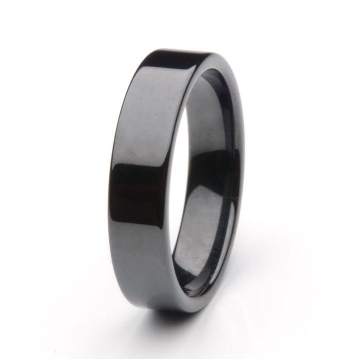 Artisan Black Ceramic Comfort Fit Ring Core