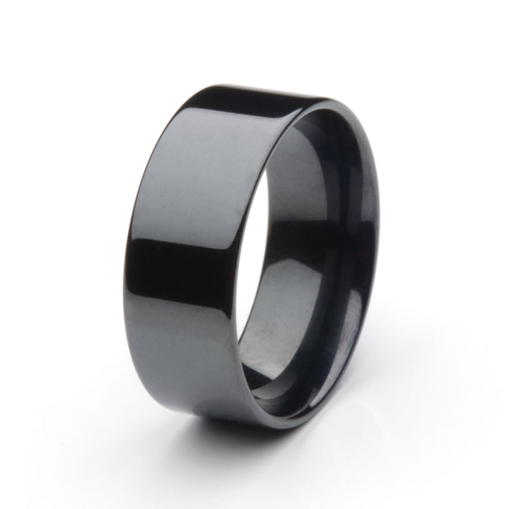 Artisan Black Ceramic Comfort Fit Ring Core