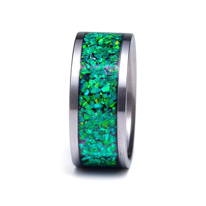 Crushed Opal - Emerald Green