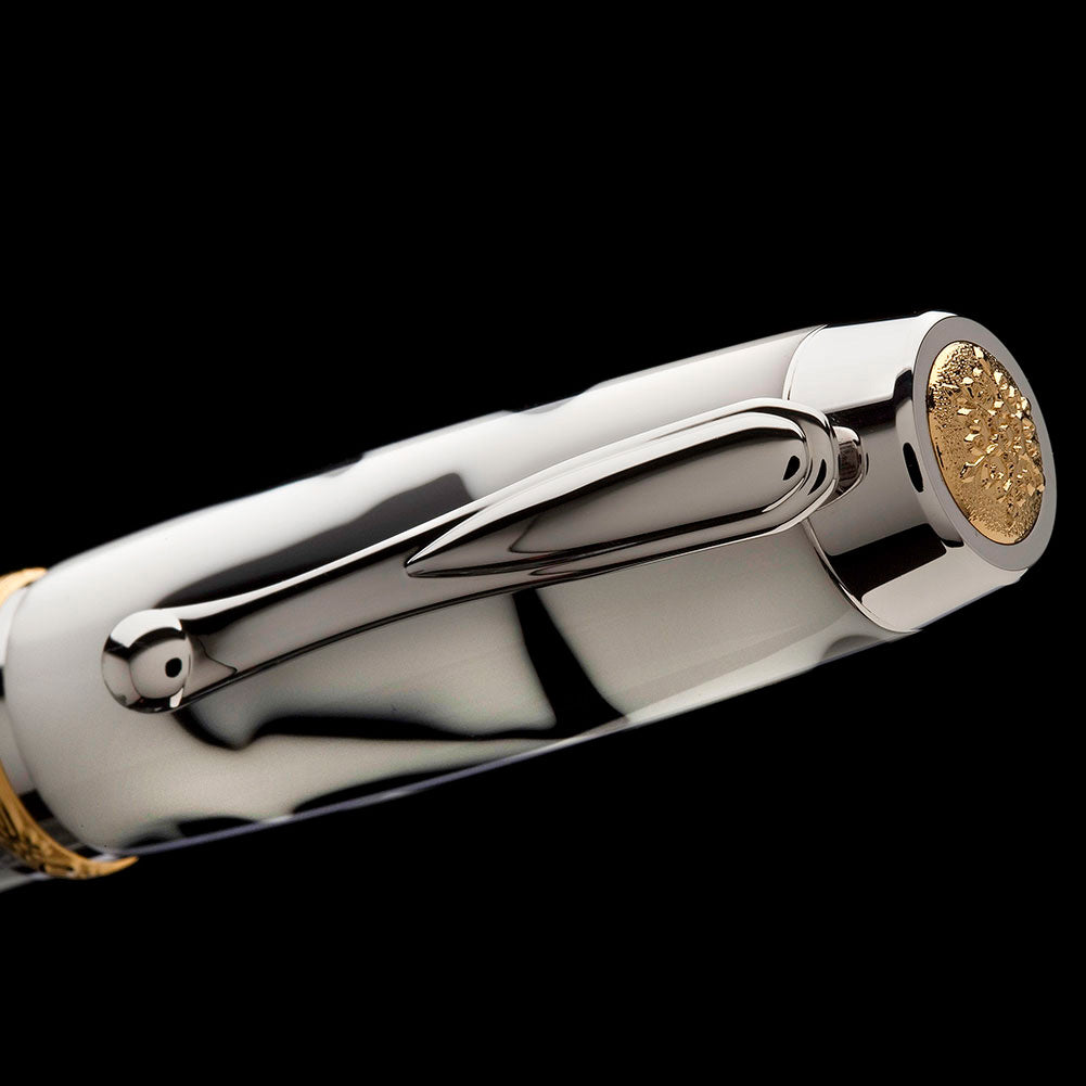 Artisan Statesman Rollerball Pen Kit Rhodium/22k Gold