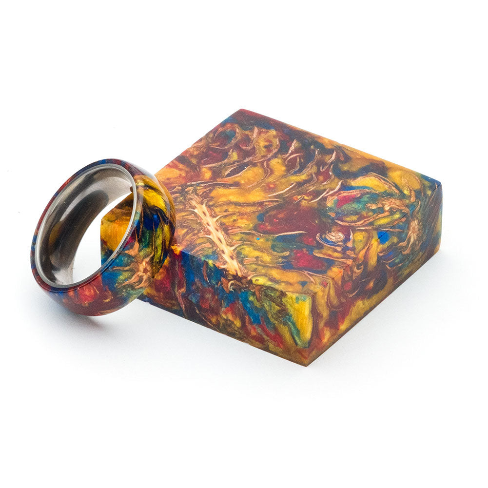 Hobble Creek Craftsman Mini Pine Cone Ring Blank Multicolor