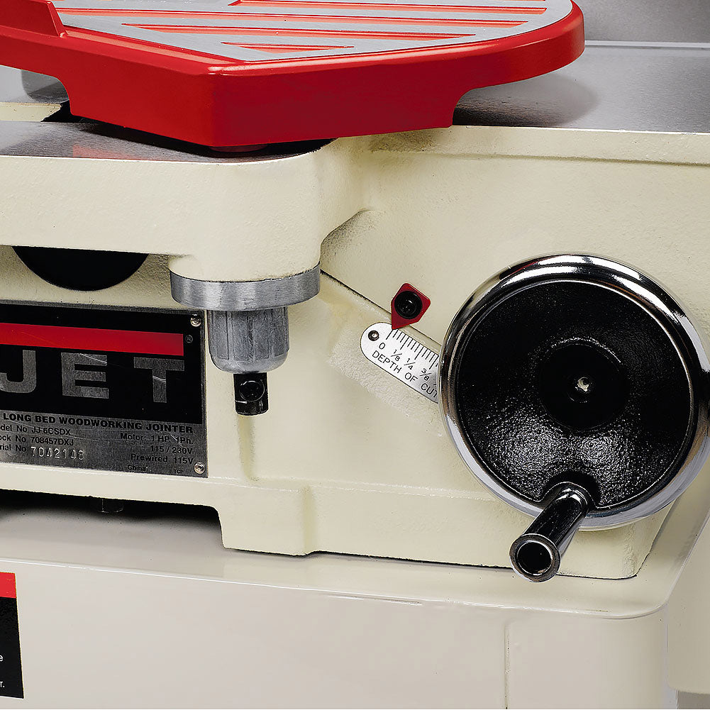 JET 6 Inch Deluxe Jointer 1 HP Helical Head JJ-6HHDX