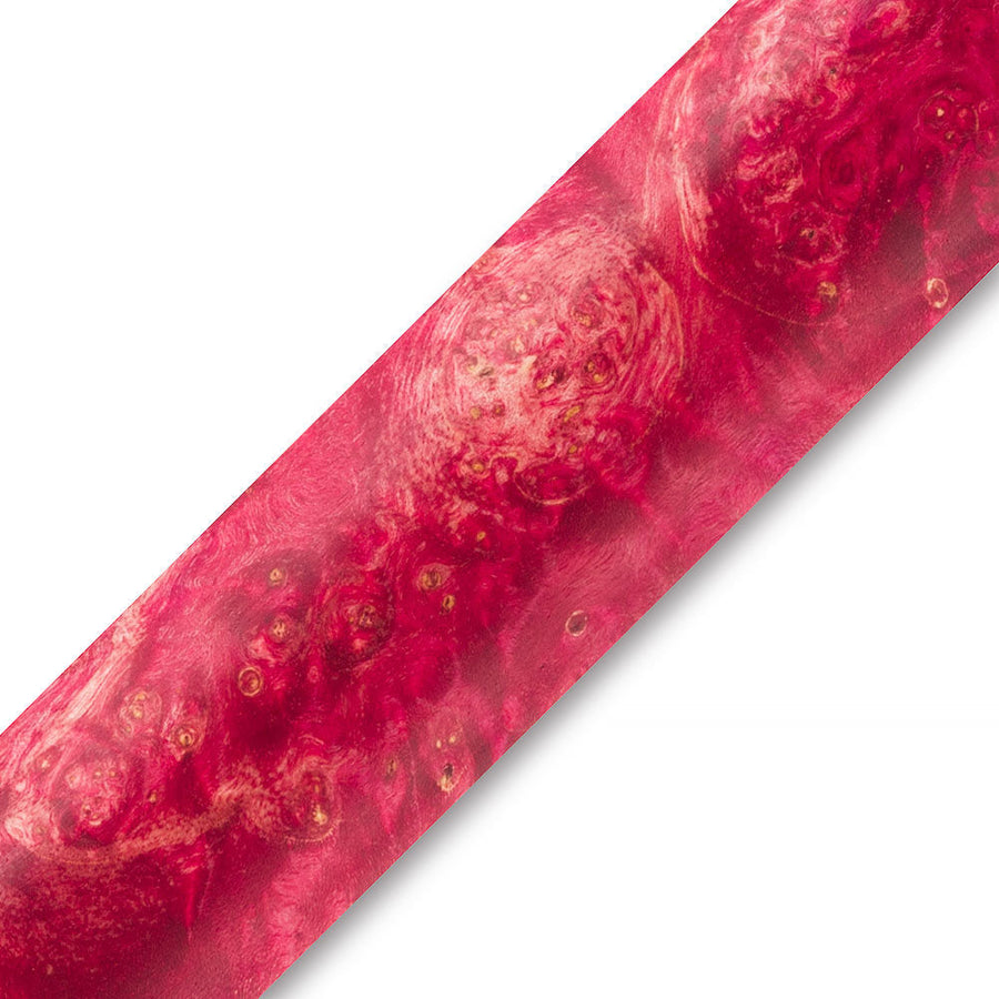 Pen Makers Choice Stabilized Dyed Box Elder Burl Pen Blank Magenta