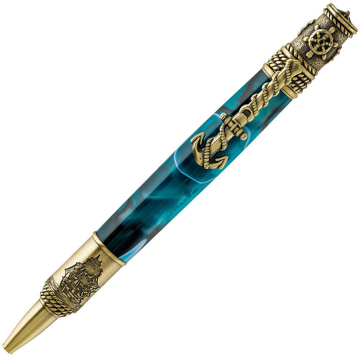 PSI Nautical Twist Pen Kit Antique Brass