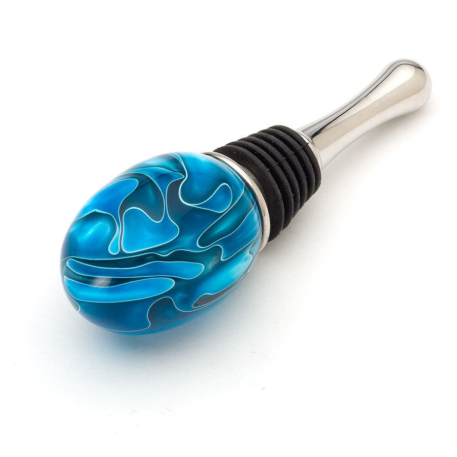 Turners Choice Acrylic Bottle Stopper Blank Caribbean Swirl
