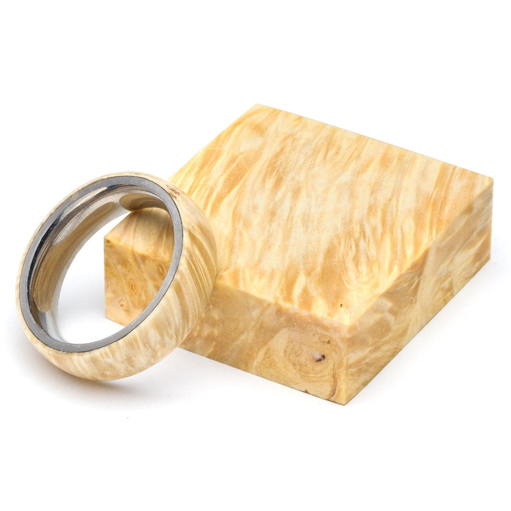 Turners Choice Stabilized Ring Blank Box Elder Burl