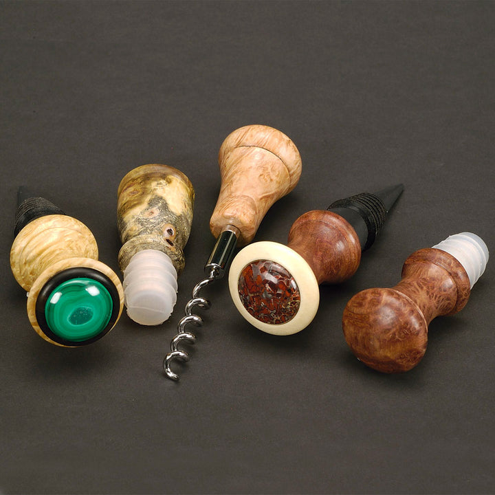 Redwood Burl Stabilized Bottle Stopper Blank