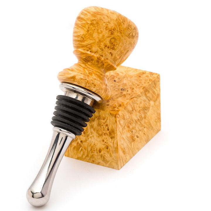 Box Elder Burl Stabilized Bottle Stopper Blank