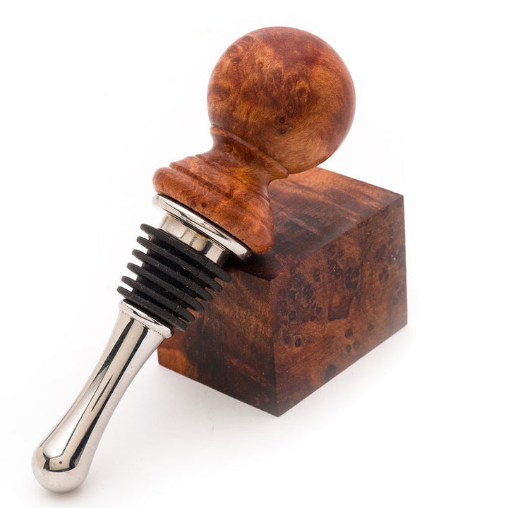 Redwood Burl Stabilized Bottle Stopper Blank