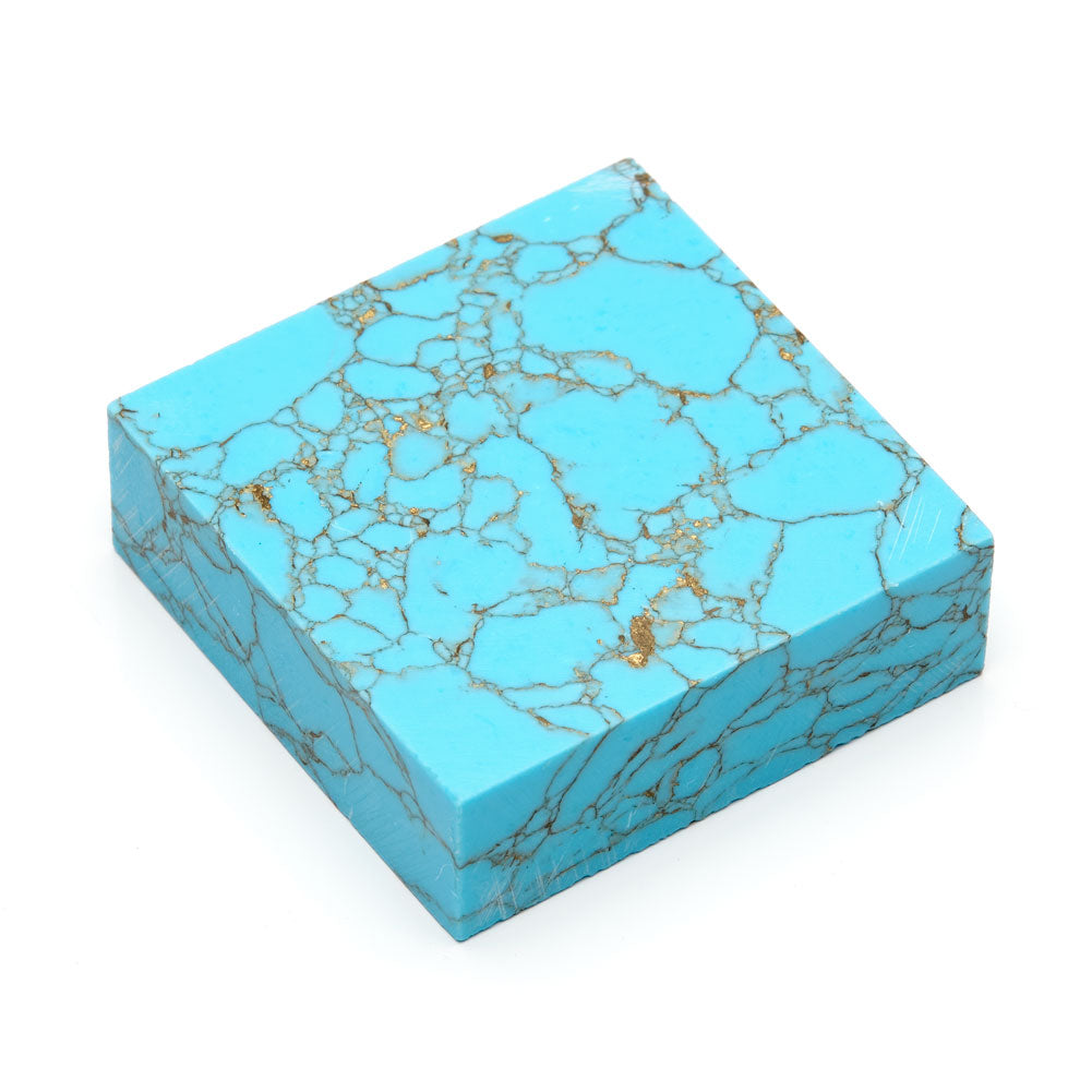 VeraStone Stabilized Stone Ring Blank Sleeping Beauty Turquoise