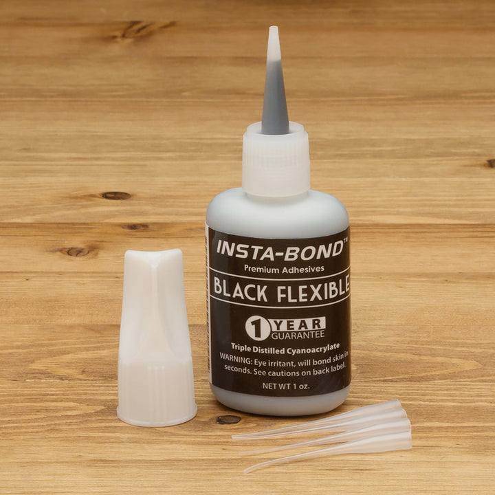 Insta-Bond Black Flexible Premium CA Glue 1 oz.