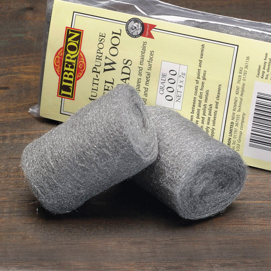 Liberon 0000 Steel Wool Pads - 4 Pack