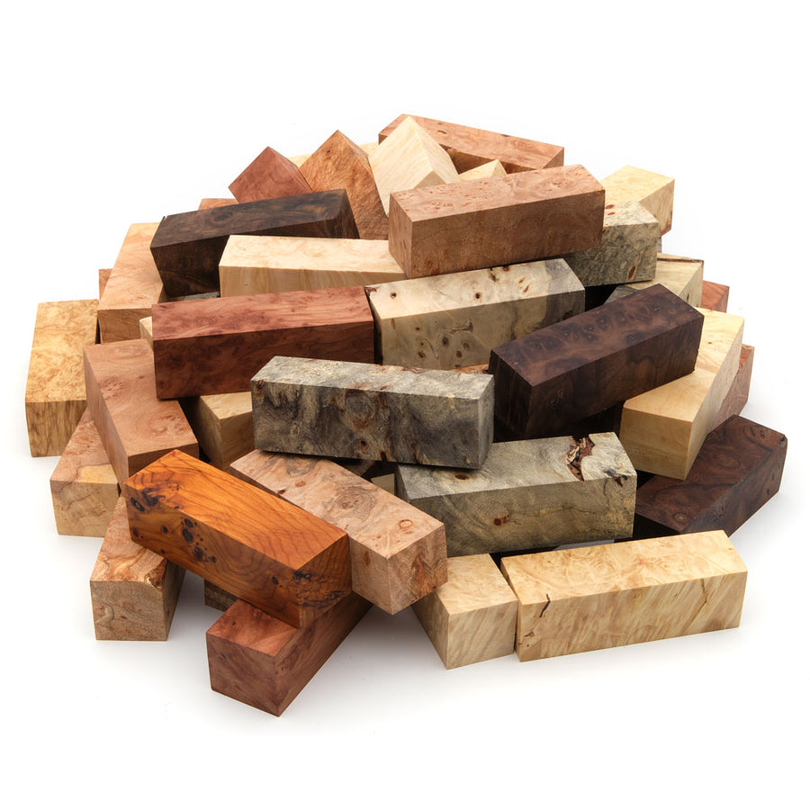 Turners Choice Box of Burl Half Blanks 2 lbs.