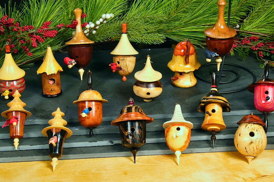 Turning a Birdhouse Ornament