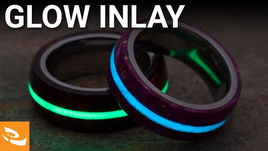 Turning a Ring with Glow Inlay Powder
