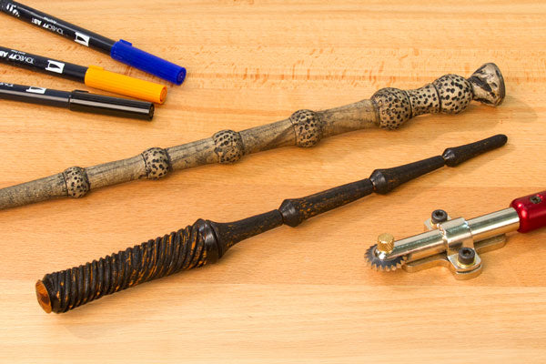 A magic wand turned from Purpleheart.