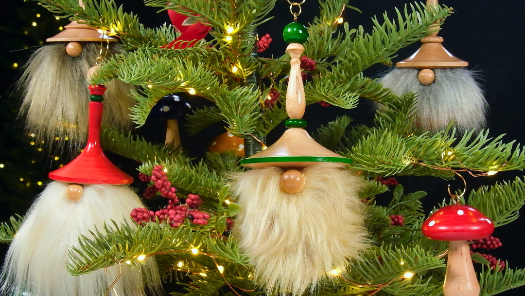 Turning a Gnome Christmas Orament