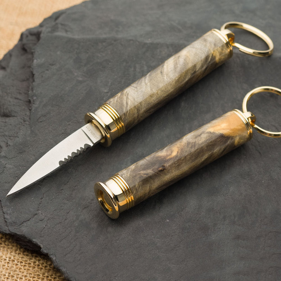 Artisan Compact Key Ring Knife Kit 10k Gold