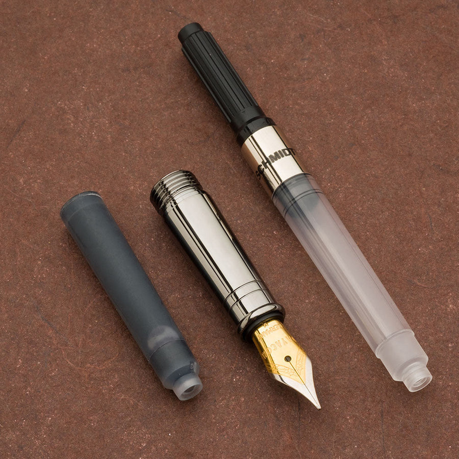 Jr. Gentlemen's Pen Fountain Pen Conversion Kit Black Titanium