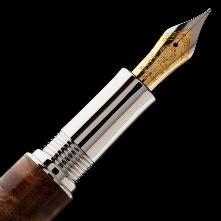 Artisan Statesman Fountain Pen Kit - Palladium & 22k Gold