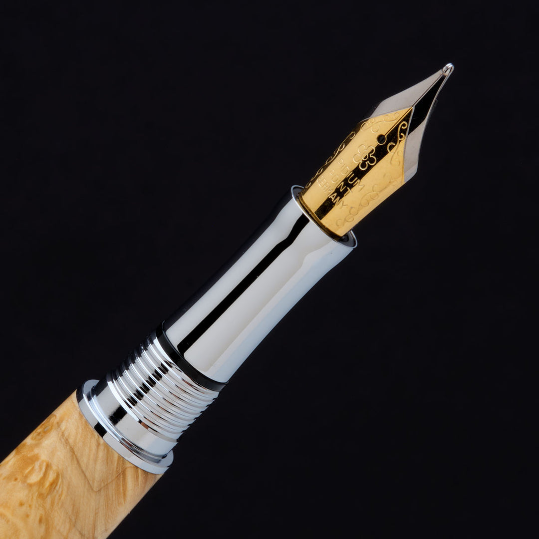 Beaufort Cyclone Fountain Pen Kit Chrome & Black Chrome