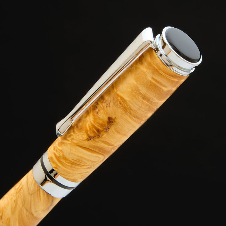 Beaufort Cyclone Fountain Pen Kit Chrome & Black Chrome