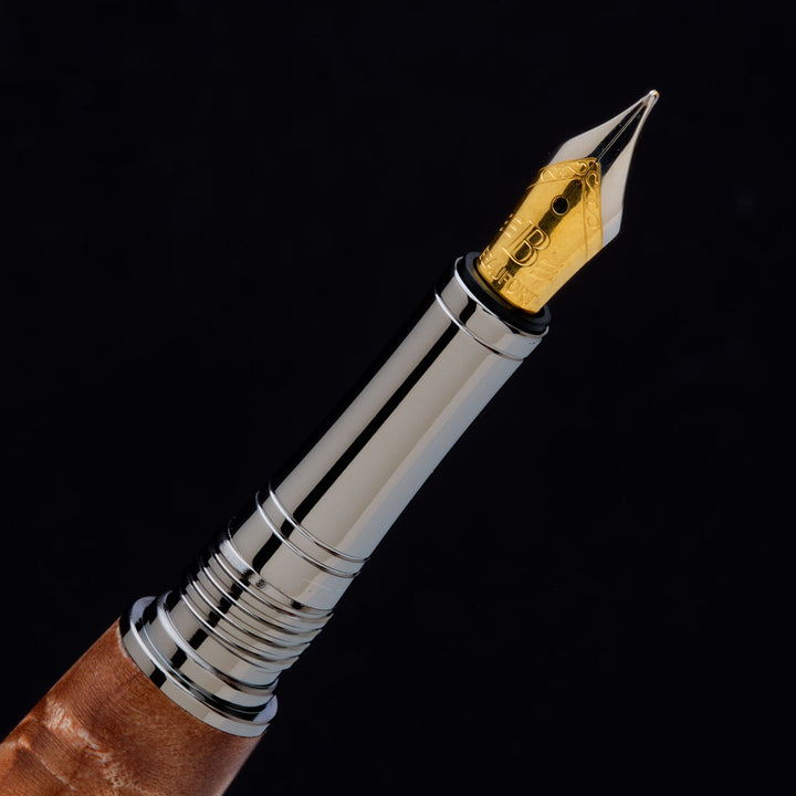 Beaufort Mistral Fountain Pen Kit Black Titanium & Rhodium