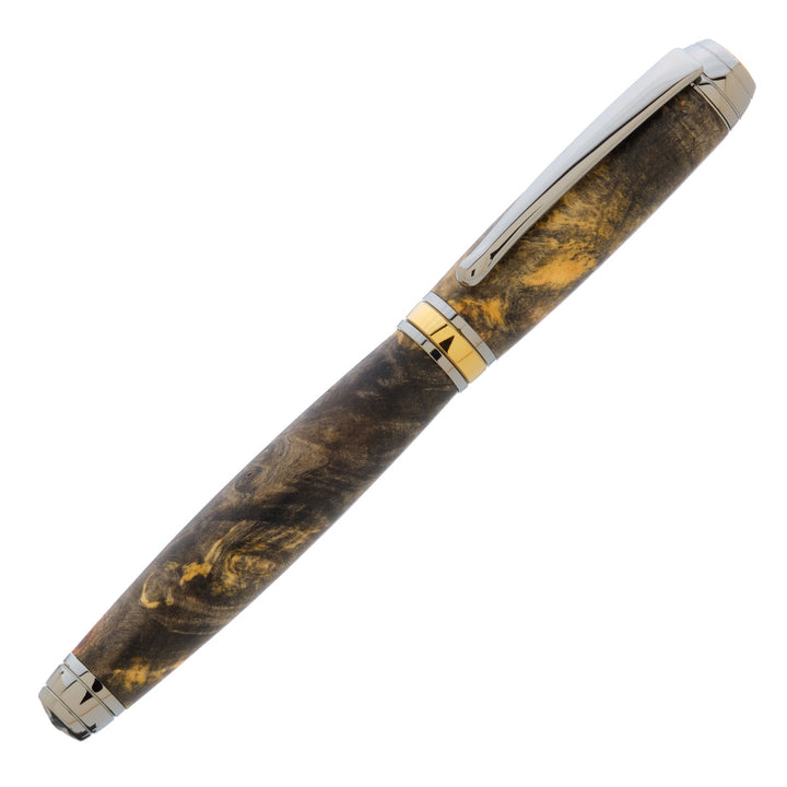Beaufort Mistral Rollerball Pen Kit Black Titanium & Gold Titanium