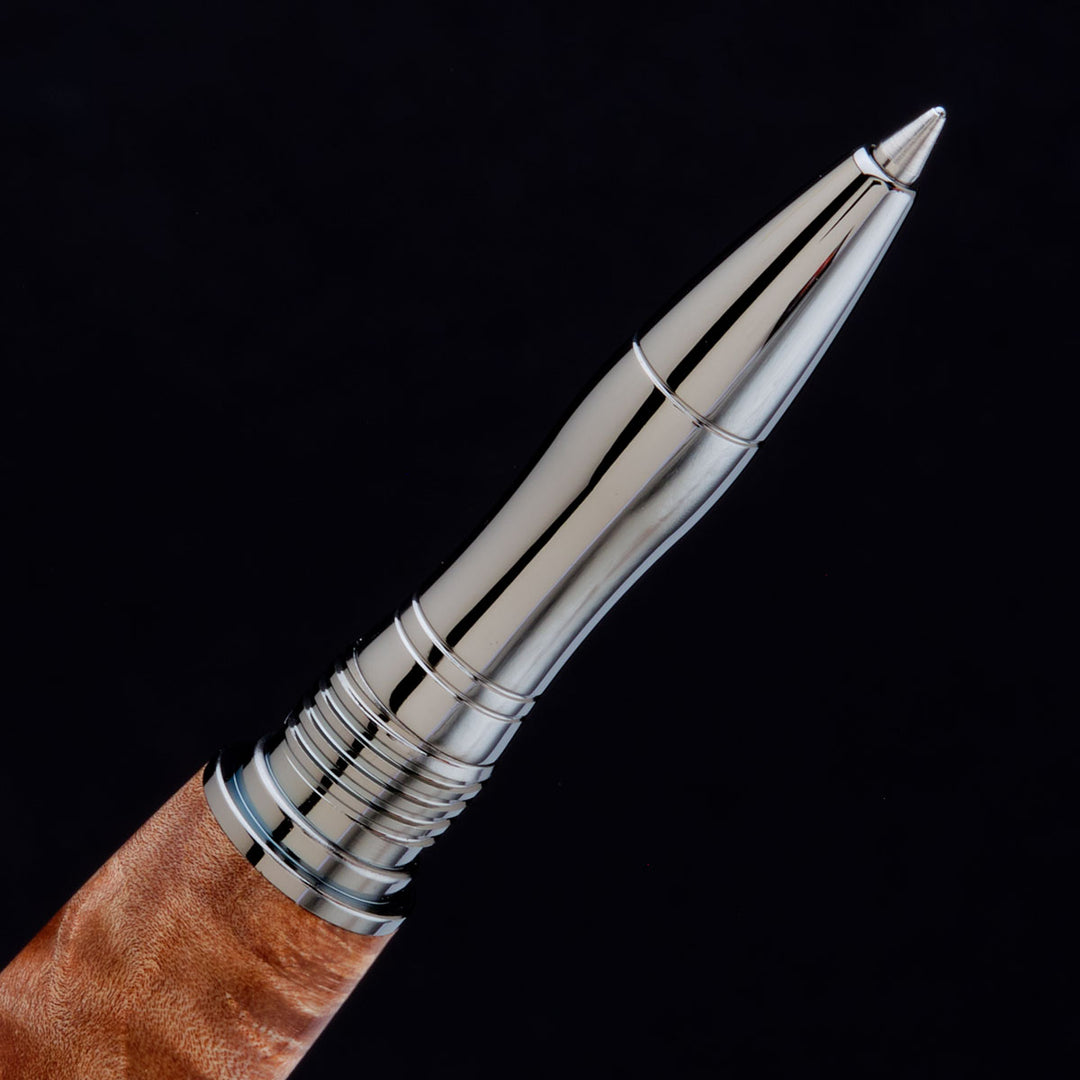 Beaufort Mistral Rollerball Pen Kit Black Titanium & Rhodium