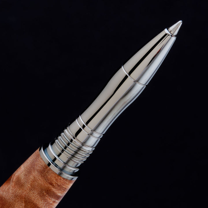 Beaufort Mistral Rollerball Pen Kit Black Titanium & Rhodium
