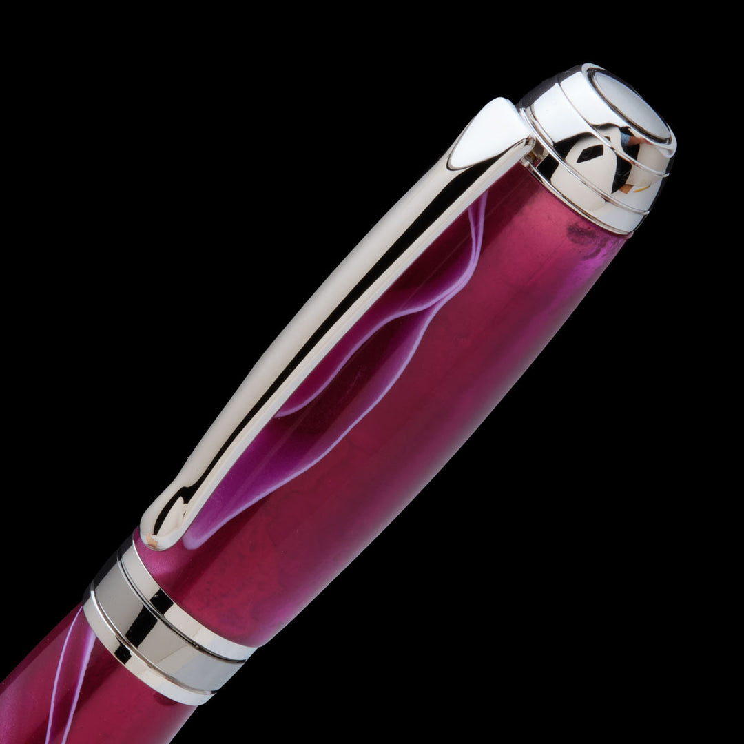 Beaufort Mistral Rollerball Pen Kit Rhodium & Black Titanium