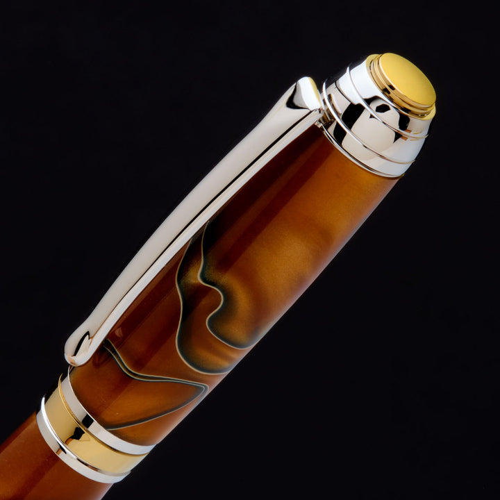 Beaufort Mistral Rollerball Pen Kit Rhodium & Gold Titanium