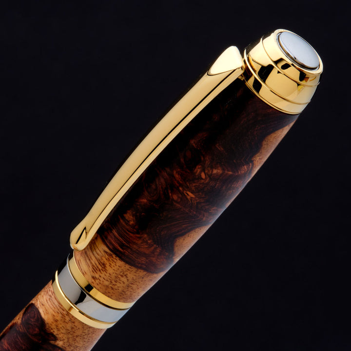 Beaufort Mistral Rollerball Pen Kit Gold Titanium & Black Titanium