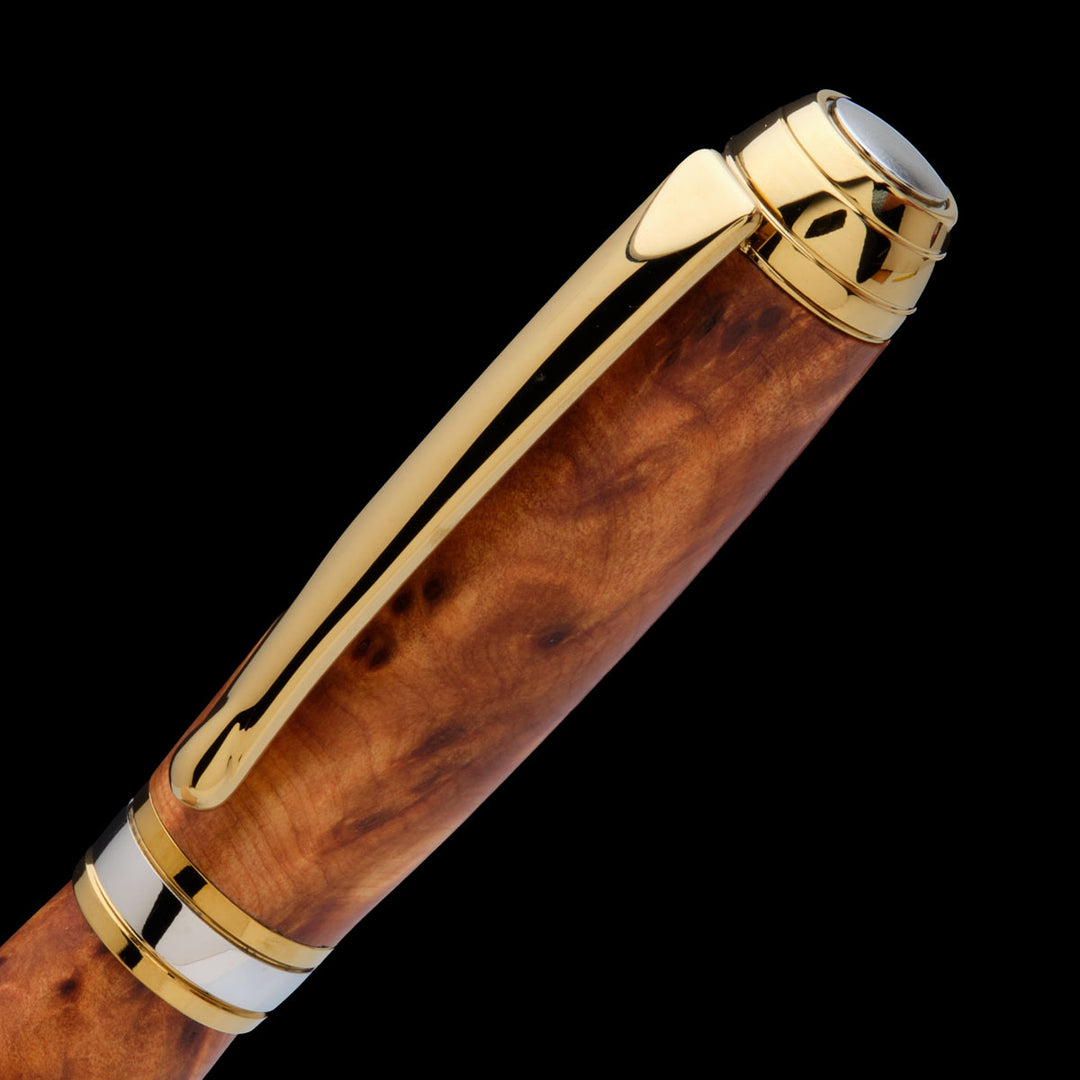 Beaufort Mistral Rollerball Pen Kit Gold Titanium & Rhodium