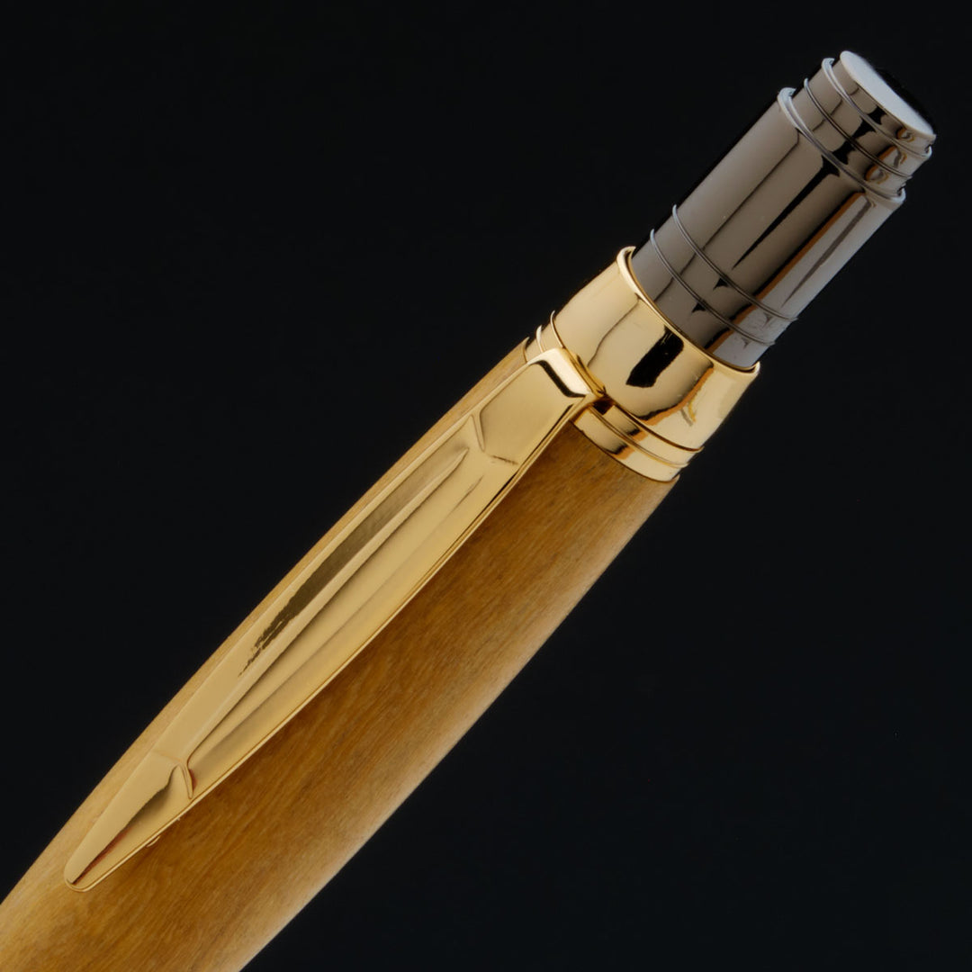 Beaufort Zephry Ballpoint Pen Kit Black Chrome & Gold
