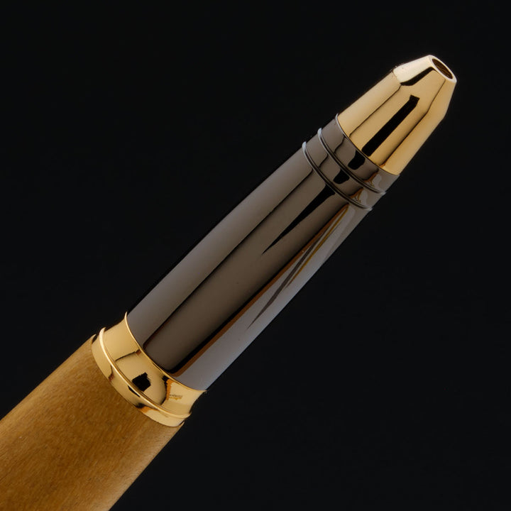 Beaufort Zephry Ballpoint Pen Kit Black Chrome & Gold