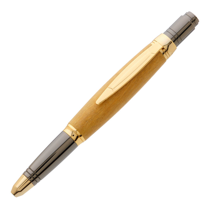 Beaufort Zephry Ballpoint Pen Kit Black Chrome & Gold
