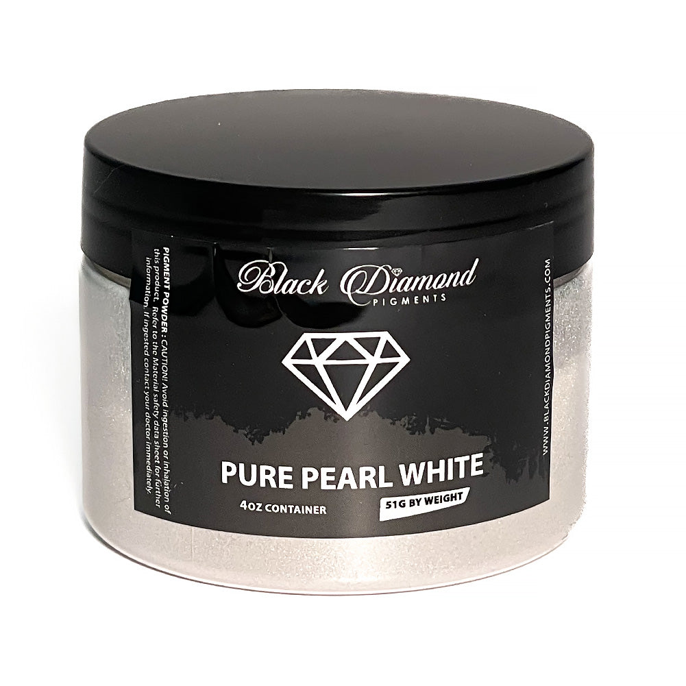 Black Diamond Luxury Mica Pigments - Pure Pearl White