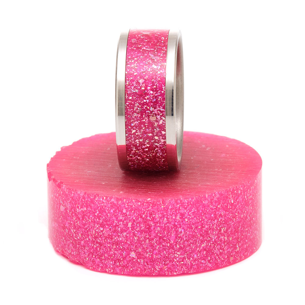DiamondCast Radiance Ring Blank - Pink Sapphire