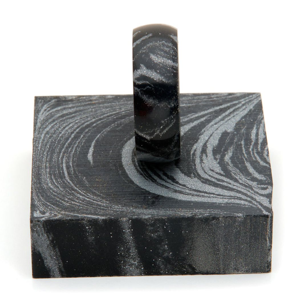 M3 Ring Blank - Carbon Black & Silver