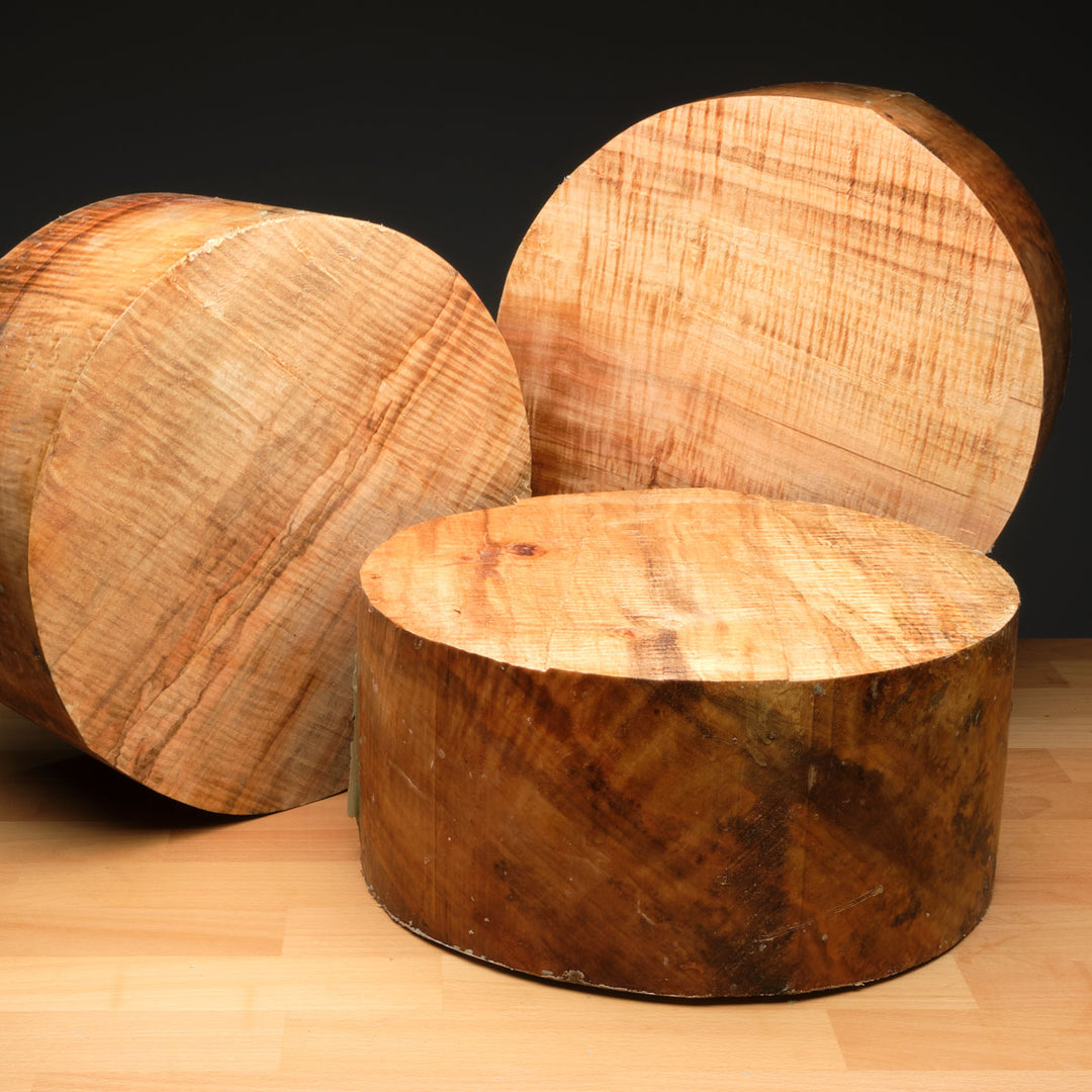 Highly Figured Silver Maple Bowl Blank