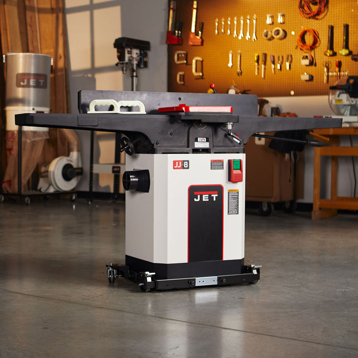 JET Black 8 Inch Helical Head Jointer 2 HP (JWJ-8HH-BLK)