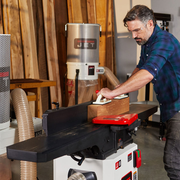 JET Black 8 Inch Helical Head Jointer 2 HP (JWJ-8HH-BLK)