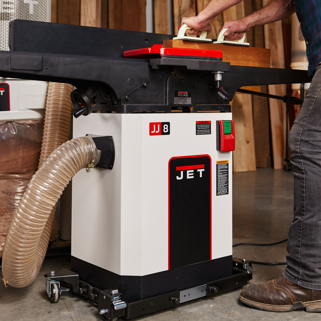 JET Black 8 Inch Helical Head Jointer 2 HP (JWJ-8HH-BLK)