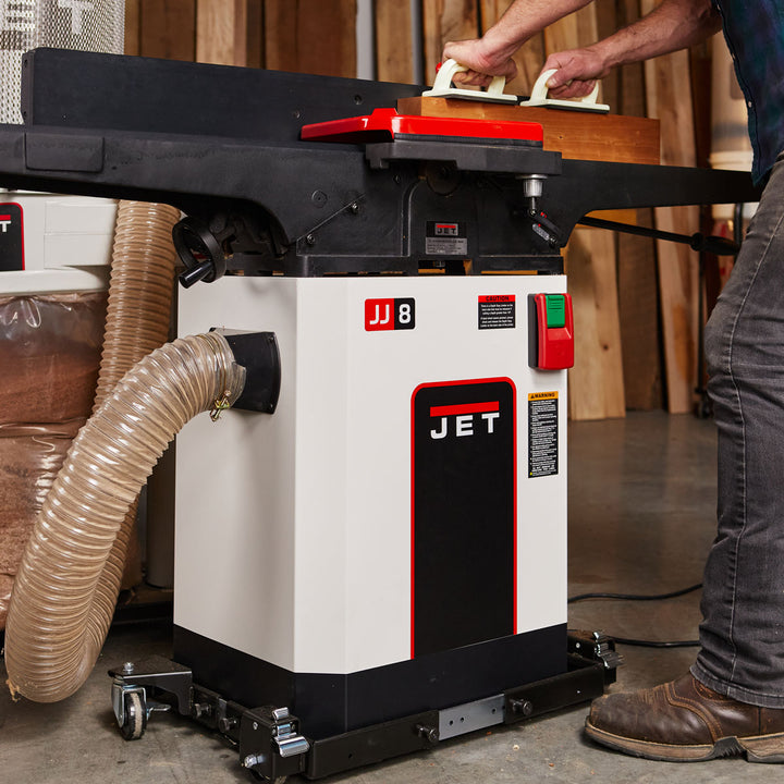JET Black 8 Inch Helical Head Jointer 2 HP (JWJ-8HH-BLK)