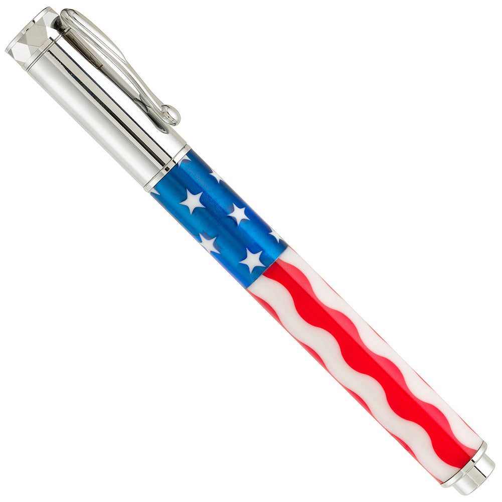 Pen Makers Choice Stars and Stripes Acrylic Pen Blank Wave