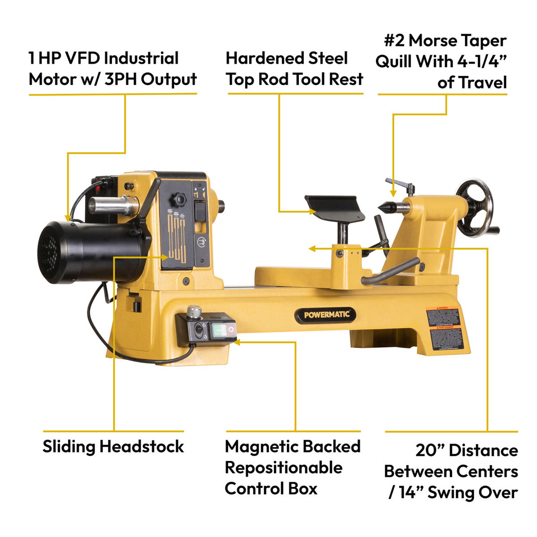 Powermatic PM2014B Benchtop Lathe